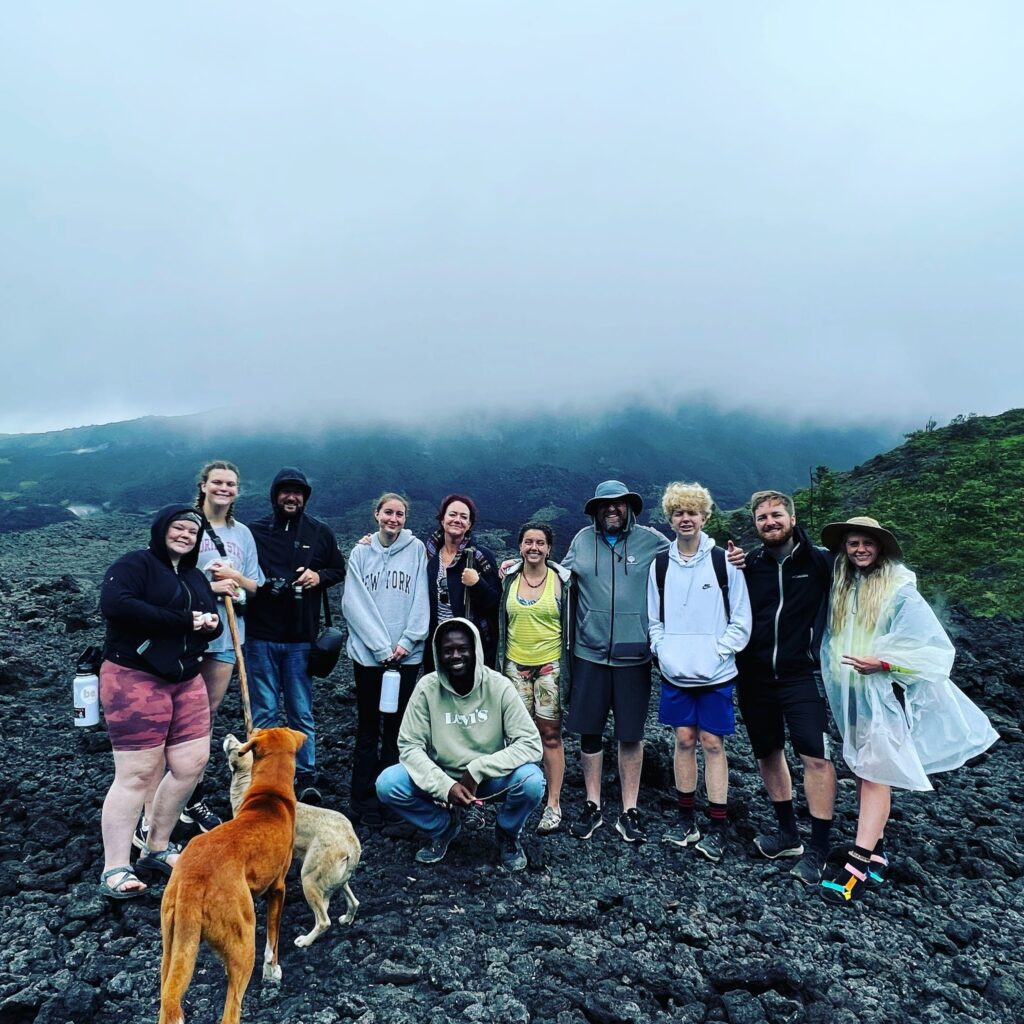 Service Vacation Participants at Volcan Pacaya in Guatemala