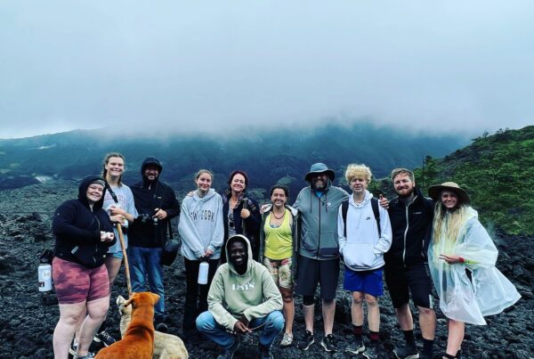 Service Vacation Participants at Volcan Pacaya in Guatemala