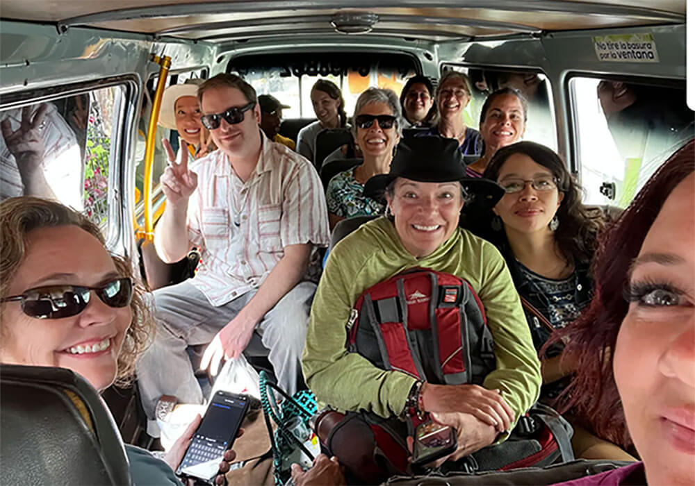 Van full of Be Humanitarian Volunteers